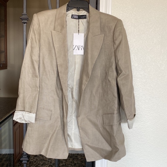 ZARA Linen Blazer - Picture 8 of 11